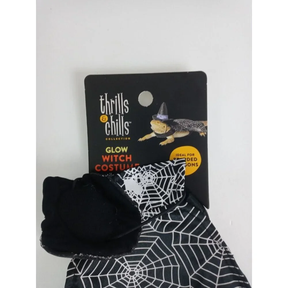 Thrills & Chills Collection Glow Witch Reptile Costume For Bearded Dragons